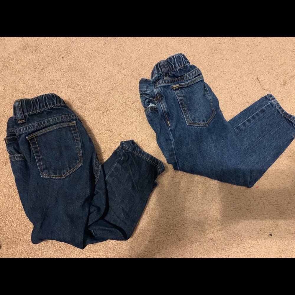 Old navy jeans with button and elastic back